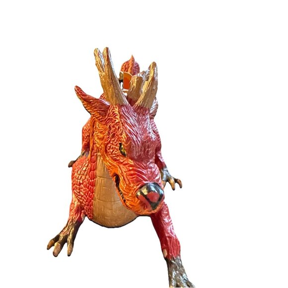 2010 PAPO FIRE RED ORANGE DRAGON FIGURE - Picture 4 of 10